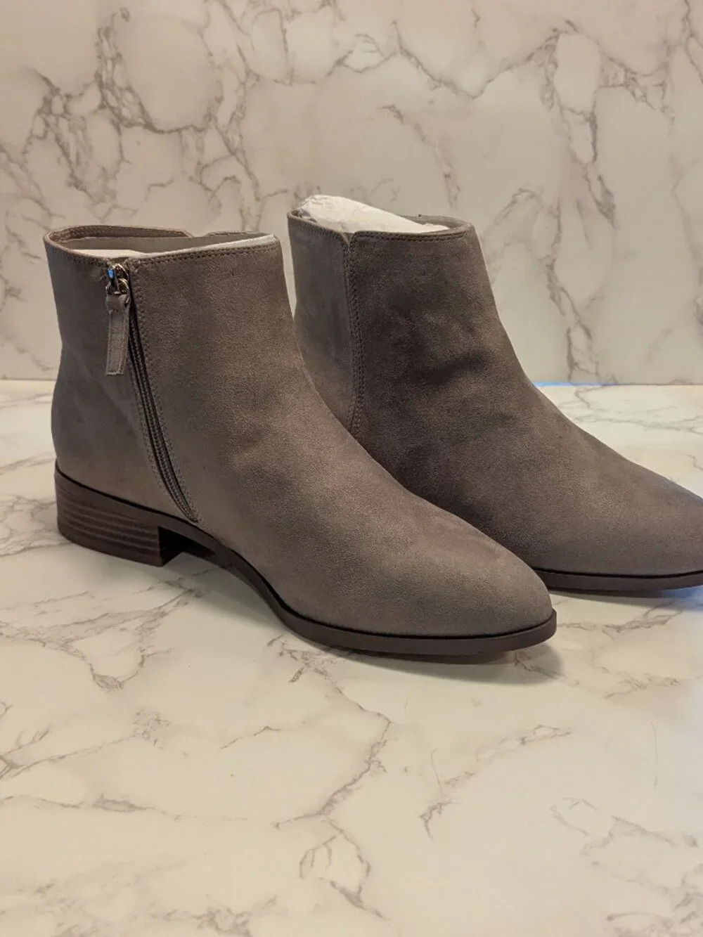 J. Crew Factory Sueded Ankle Boots
